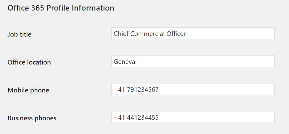 Extra user profile fields example