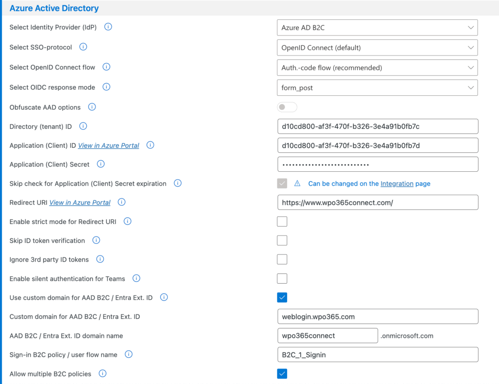 Integrate WordPress with Azure AD B2C
