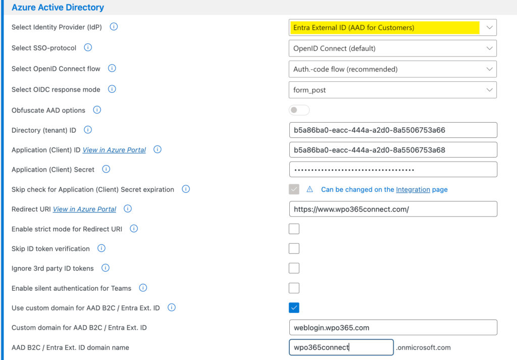 Integrate WordPress with Entra External ID